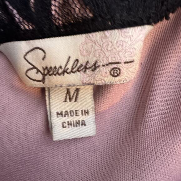 Vintage Y2K Black Pink Mesh Lace Overlay Babydoll Mini Dress Prom Goth Fairy M - Picture 8 of 8